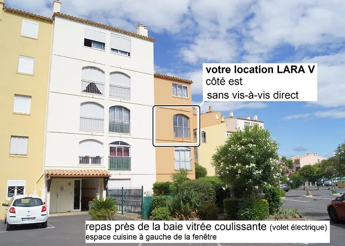 Apartment Lara 5 - Grand T2 Sans Vis-a-vis Parking - Pres Centre-port, Ile Des Loisirs, Richelieu Agde